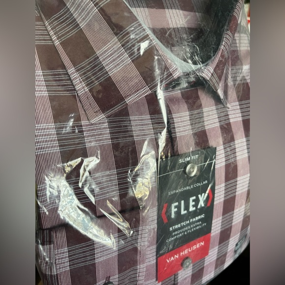 Van Heusen Flex Slim Fit Button Up Collared Shirt - Picture 2 of 2